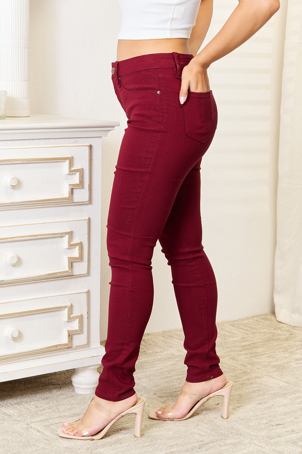 YMI Jeanswear بنطال جينز سكيني بجيوب